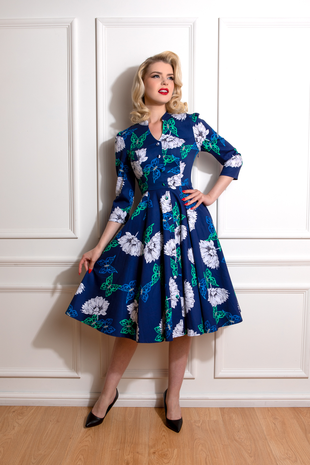 Gloria Floral Swing Dress